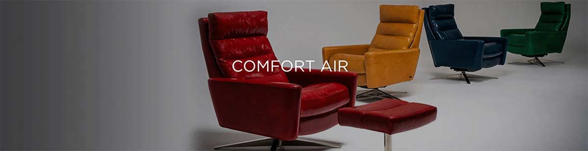 American Leather Comfort Air recliners in group