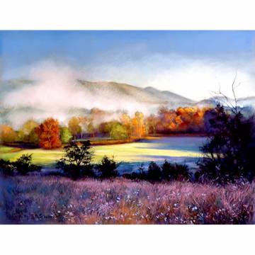 Larry Blovits: EARLY MORNING IN THE SMOKIES (Framed print)