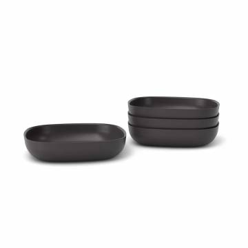 Pronto Bamboo Small Mixing Bowl and Colander Set in Various Colors - Black - EKOBO