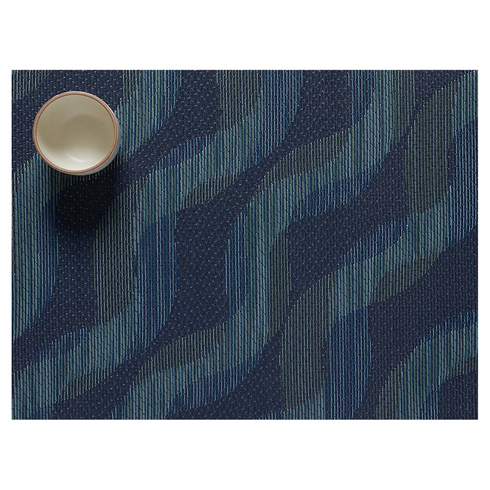 Chilewich TWIST Placemat, Ocean 14" x 19" Rectangle Design Quest