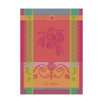 Garnier-Thiebault Les Peches Rose Jacquard Kitchen Towel