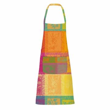 Garnier-Thiebault Mille Vegetaux Arc En Ciel Jacquard Apron, Coated Cotton