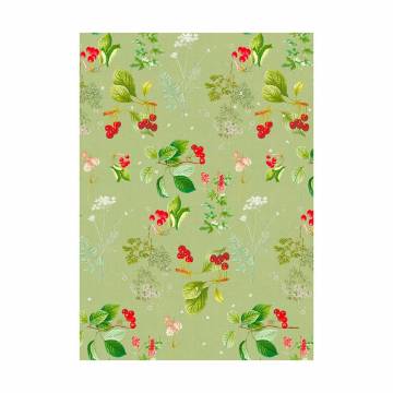 Garnier-Thiebault Le Temps Des Cerises Vert Kitchen Towel