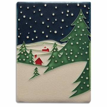 Motawi Tileworks 6x8 SNOWY NIGHT