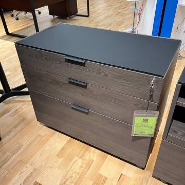 BDI Sigma Lateral File Cabinet - Sepia Finish