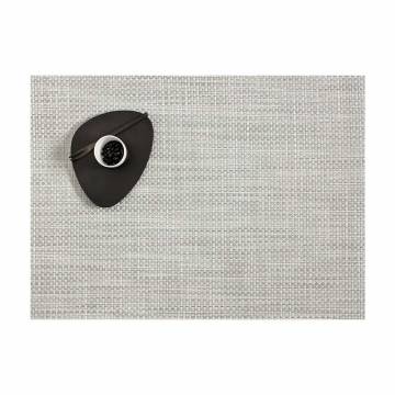 Chilewich BASKETWEAVE Placemat, White-Silver - 14