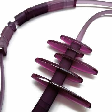 Alex + Svet CANBERRA Long Necklace - Amethyst Orchid