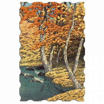 Artifact Puzzles - Kawase Hasui Fall Wooden Jigsaw Puzzle