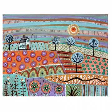 Artifact Puzzles - Karla Gerard Lively Landscape Wooden Jigsaw Puzzle