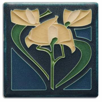 Motawi Tileworks 4x4 FREESIA (Indigo)