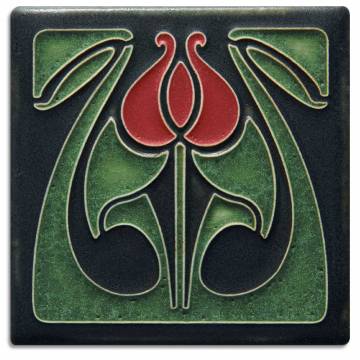 Motawi Tileworks TULIP BUD (Red)