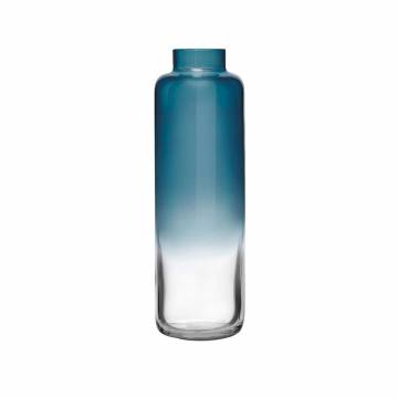 Nude Narrow Magnolia Vase - Steel Blue