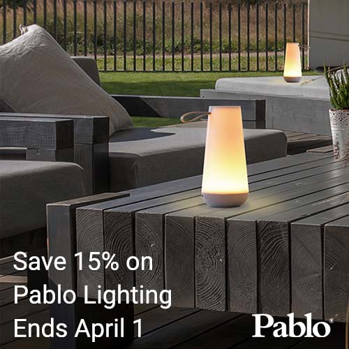 Save 15% on Pablo Lighting - ends April 1