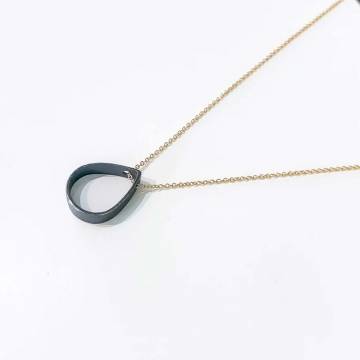 Minima Drop Necklace - Medium - Mixed Metals