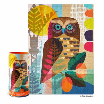 WerkShoppe Puzzles - Ruru Owl, 1000 PC