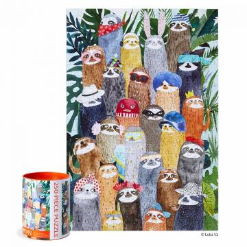 WerkShoppe Puzzles - Sloth Squad, 250 PC