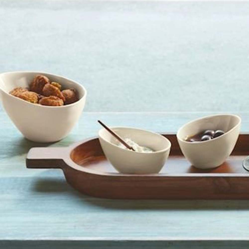 Asa Selection Acacia Wood Oval Tray 7x20: Design Quest