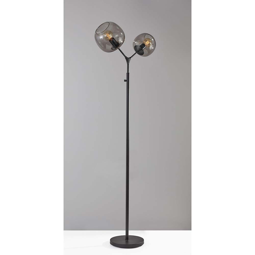 Adesso 1563-21 Cap Floor Lamp, 63.5 In., 2 X 40W Type A (Not