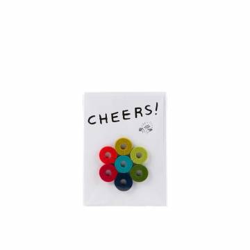 Graf Lantz Wine-Ote's Merino Wool Felt Round Wine Marker Cards