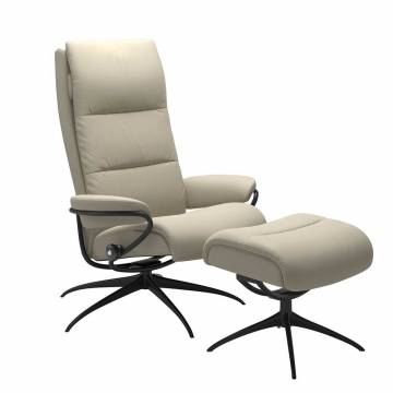 Stressless Tokyo Recliner and Ottoman - High Back