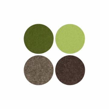 Graf Lantz BIERFILZL Round Felt Coasters, Set of 4