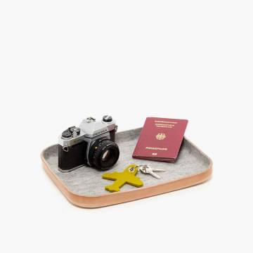 Graf Lantz KAWABON Leather/Merino Wool Felt Tray