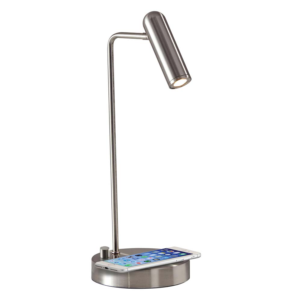 Adesso Lighting KAYE AdessoCharge LED Desk Lamp - Steel: Design Quest