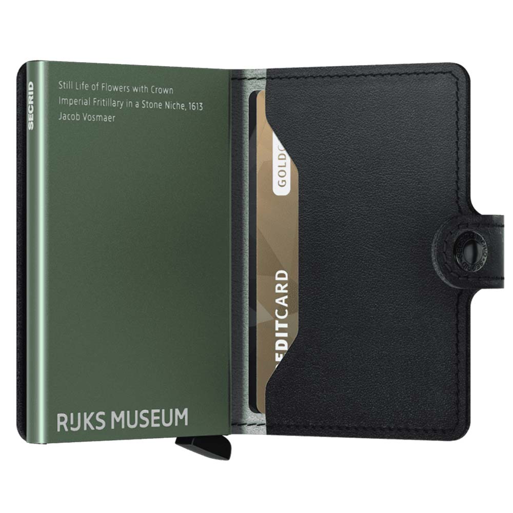 Secrid RFID Secure Mini Wallet with Button ART - Flowers*: Design