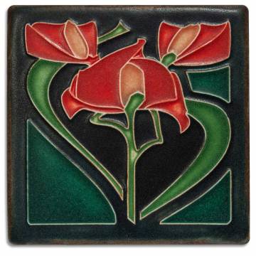Motawi Tileworks 4x4 FREESIA (Red)