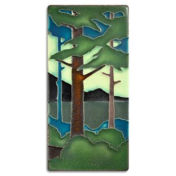 Motawi Tileworks 4x8 PINE LANDSCAPE (Summer, Vertical)
