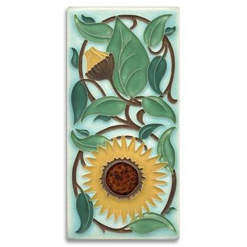 Motawi Tileworks 4x8 SUNFLOWER (Light Blue)