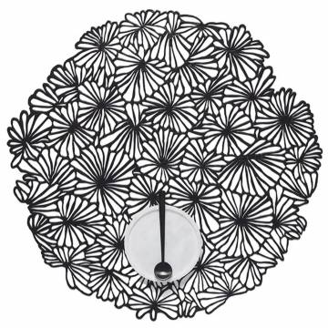 Chilewich PRESSED DAISY Placemat, Black - 14