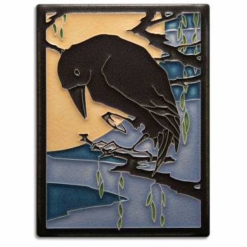 Motawi Tileworks 6x8 RAVEN (Midnight)