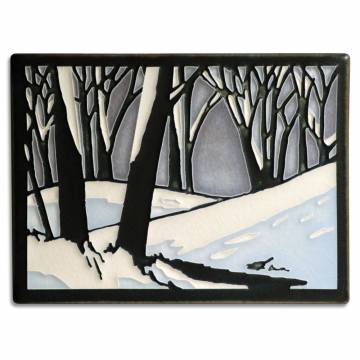 Motawi Tileworks 6x8 SNOWSCAPE - Twilight