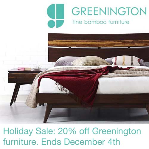 Save 20% on greenington. Ends Dec 4