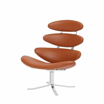 Poul M. Volther CORONA CHAIR Cognac Leather