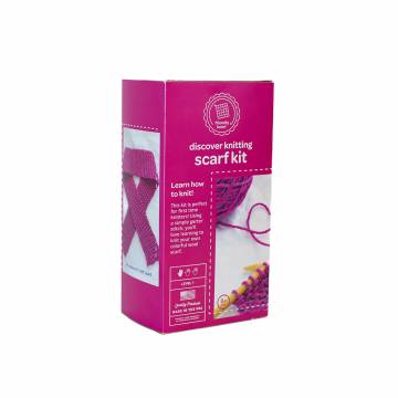 Friendly Loom Discover Knitting Scarf Kit - Pink/Violet
