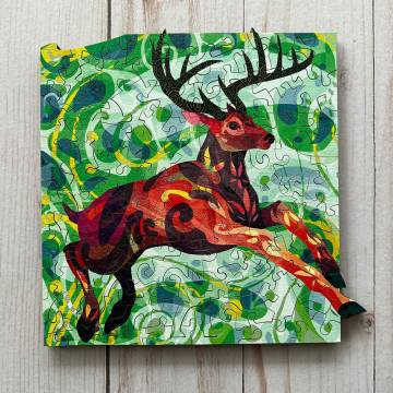 Lighthouse Puzzles - WHITETAIL DEER by Adolfo Valle