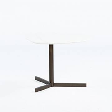 Colibri MOKA End Table -  White Ceramic
