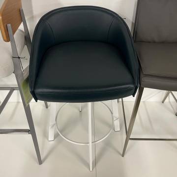 Trica LIV Counter height stool - Glossy White / Nappa 313