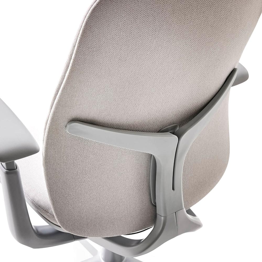 Haworth ZODY LX Upholstered Office Chair, Fog: Design Quest