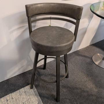 Amisco RONNY Swivel Barstool - Mineral/Elephant