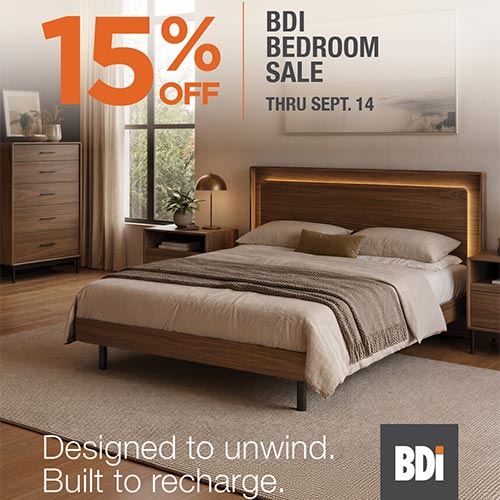 Save 15% on BDI Bedrooms