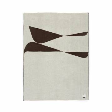 Blacksaw BERLIN Zero Dye Reversible Throw - Ivory/Coffee