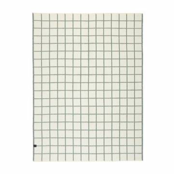 Blacksaw UMI Heirloom Blanket - Marled Sea Glass/Ivory Grid
