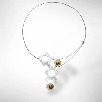 Chick Boss GROW Necklace - Simulated Pearl & Mixed Metal