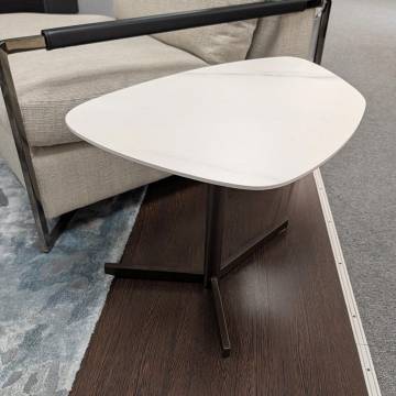 Colibri MOKA End Table -  White Ceramic