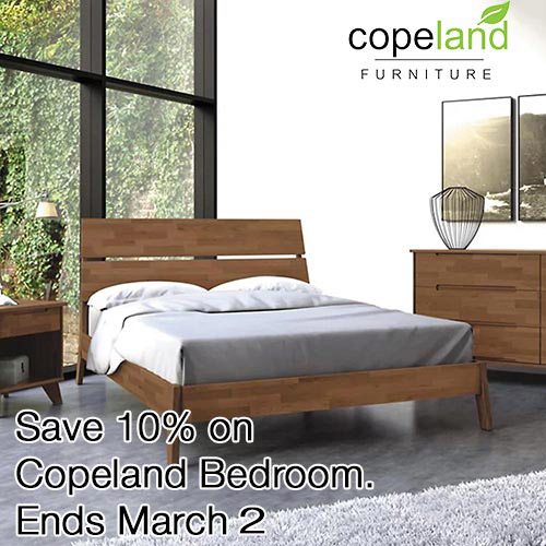 Save 10% off Copeland Bedroom Furniture