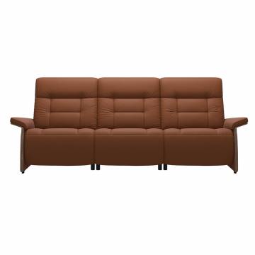Stressless Mary V2 Wood Three Seat Sofa with Power