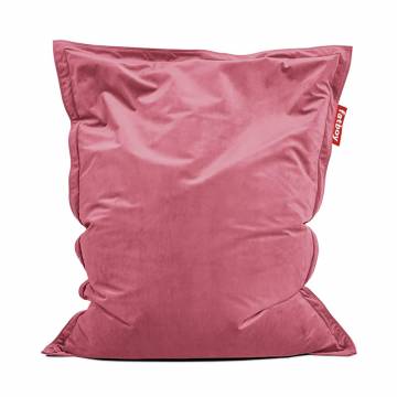 Fatboy ORIGINAL SLIM Velvet Beanbag Chair - DEEP BLUSH